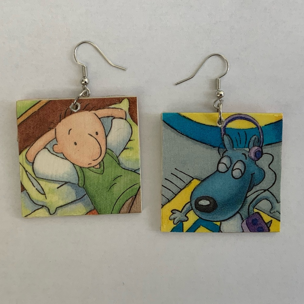 Nostalgic Nineties Doug and Porkchop Earrings
